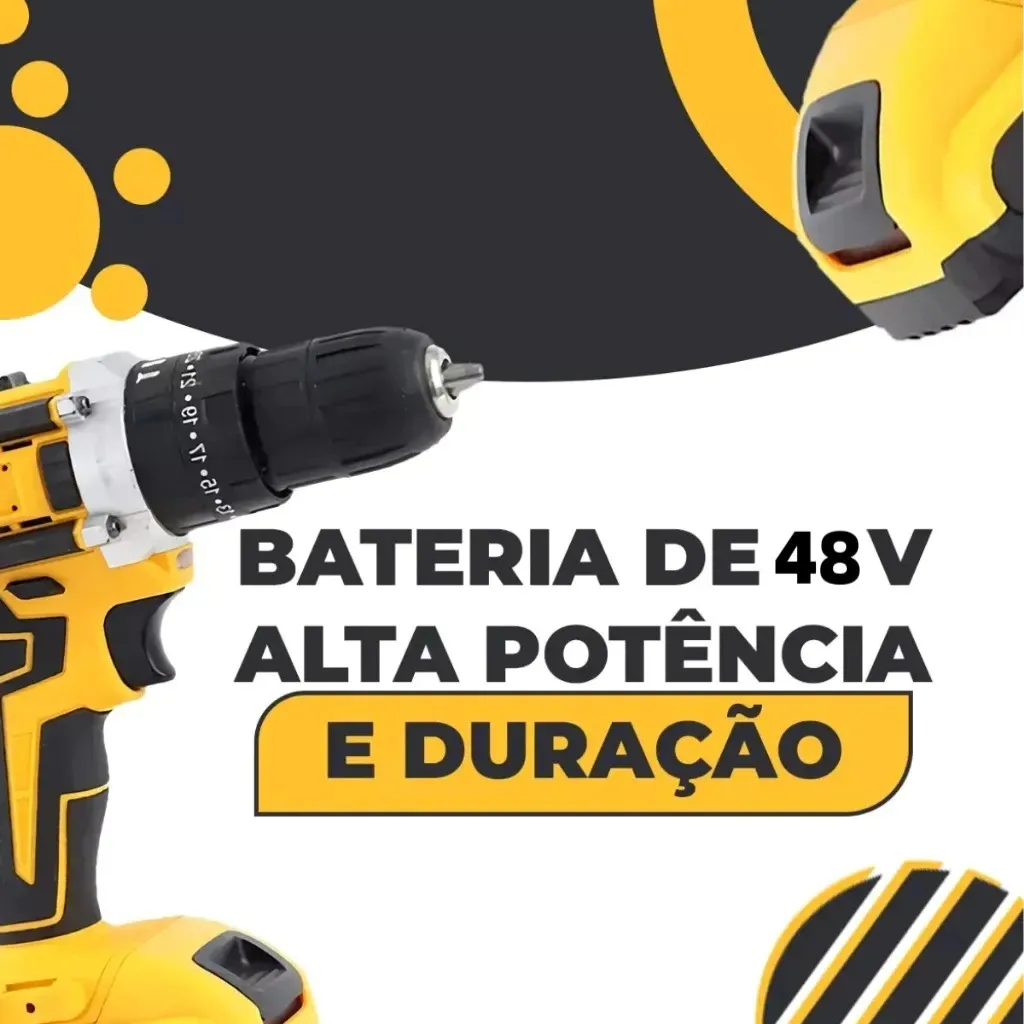 Bateria de alta potência e duração